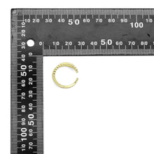 Load image into Gallery viewer, Clear CZ Criss Cross Gold Adjustable Ring, Sku#A183