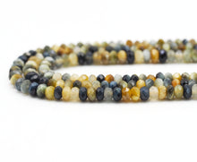 Load image into Gallery viewer, Genuine Golden Blue Tiger Eye Rondelle Faceted Beads, Sku#UA287