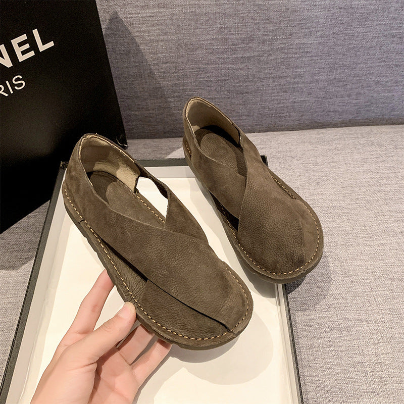 Women's Slip-On Roman Fisherman Sandals | Round Toe Retro Sandals