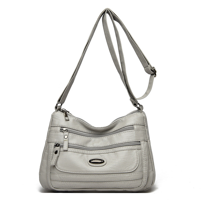 Women's Lightweight Soft PU Crossbody Shoulder Bag – Adjustable Strap, Multi-Color