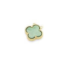 Load image into Gallery viewer, Gold Colorful Enamel Quatrefoil Clover Flower Charm, Sku#FH221