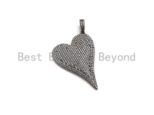 Load image into Gallery viewer, Antique Silver Tone Heart Pendant, X132