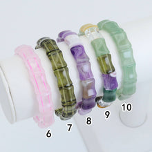 Load image into Gallery viewer, 12x15mm Bamboo Shape Stretchy Bracelet, Sku#U1981