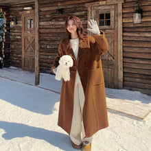 Load image into Gallery viewer, Womens Relaxed-Style Wool Double-Faced Coat