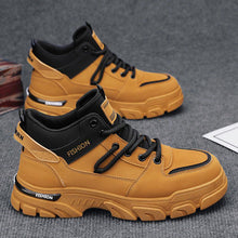 Load image into Gallery viewer, Men's Non-Slip High-Top Outdoor Sports Boots - Mesh Lining, Rubber Sole, Round Toe Lace-Up Athletic Footwear