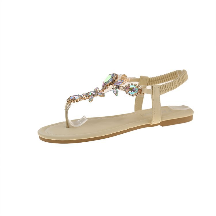 Women's Roman Flat Sandals | Open-Toe Synthetic Leather Everyday Shoes
