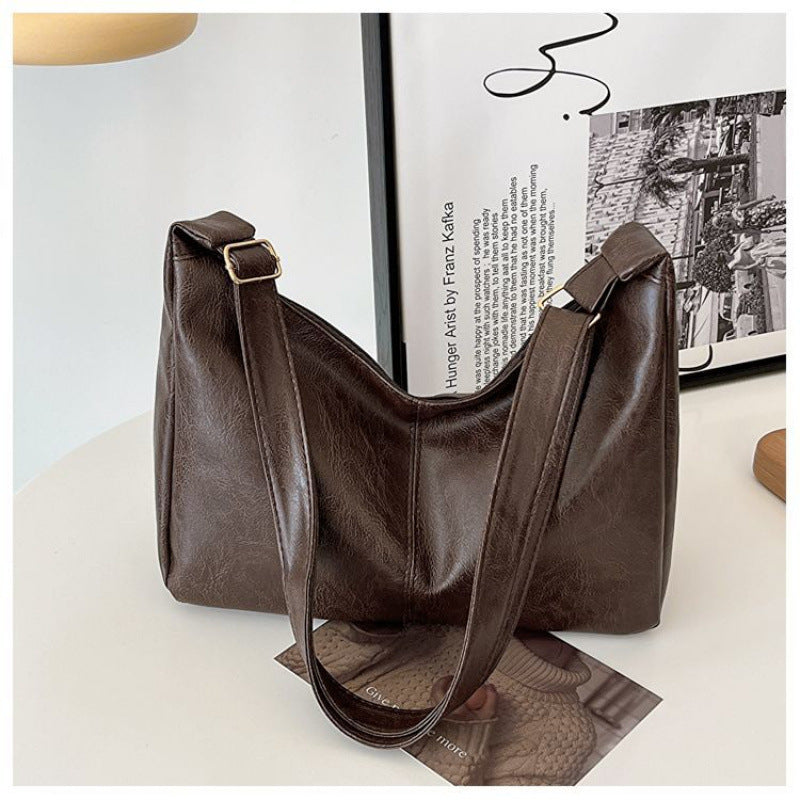 Retro Luxury Corduroy Commuter Bag for Women – Cyberpunk Style Shoulder Bag
