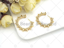 Load image into Gallery viewer, CZ Micro Pave Spike earrings, Sku#J305