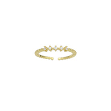 Load image into Gallery viewer, Dainty CZ Slim Adjustable Ring, Sku#LD581
