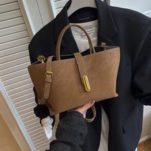 Load image into Gallery viewer, Retro High-Capacity Minimalist Suede-Style Tote Bag | Women's Everyday Shoulder Bag