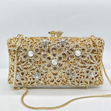 Load image into Gallery viewer, Diamond Evening Clutch Bag - Luxury Crystal Rhinestone Handbag for Wedding Party Banquet