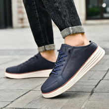 Load image into Gallery viewer, Men's Thermal Fleece-Lined Casual Lace-Up Shoes - Chunky Sole Winter Sneakers