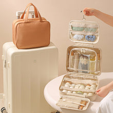 Load image into Gallery viewer, Hanging Travel Toiletry Bag - Large Capacity Makeup Organizer with Multiple Compartments
