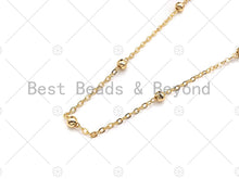 Load image into Gallery viewer, Gold Silver 2x4mm High Quality Satellite Ball Chain, sku#M358