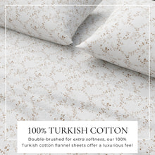 Load image into Gallery viewer, Turkish Cotton Flannel Sheet Set - Winter Floral Collection