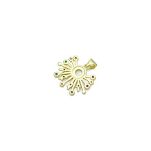 Load image into Gallery viewer, Colorful CZ Radial Moonstone Sun Charm Pendant,Sku#LX872