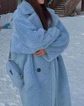 Load image into Gallery viewer, Caterpillar-style Long Coat Women's Faux Fur Jacket