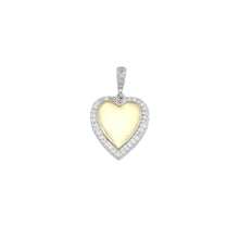 Load image into Gallery viewer, Dual Color Heart Charm Pendant, Sku#LX779