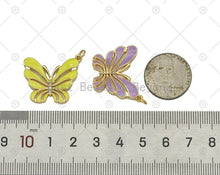 Load image into Gallery viewer, CZ  Colorful Enamel Butterfly Shape Pendant,SKU#F1451C