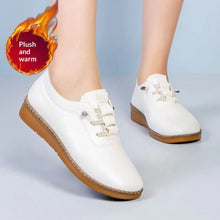 Load image into Gallery viewer, Women's Oxford Flat Shoes – Soft Sole, Non-Slip, Breathable PU Leather