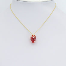 Load image into Gallery viewer, Cute White Pearl Red Strawberry Charm Pendant,Sku#LK1224