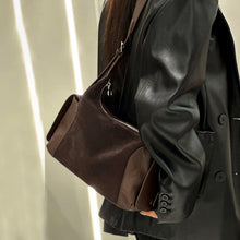 Load image into Gallery viewer, Vintage Boston Bag - Genuine Frosted Cowhide Leather Shoulder Bag with Large Capacity