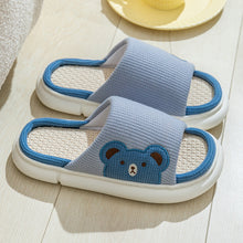 Load image into Gallery viewer, Unisex Rabbit Slippers Linen House Shoes | Breathable Anti-Slip Flip-Flops