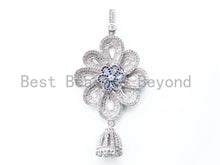Load image into Gallery viewer, CZ Micro Pave Large Flower Pendant, sku#L182