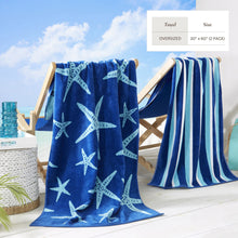 Load image into Gallery viewer, Cotton Velour Beach Towel - Maui Collection