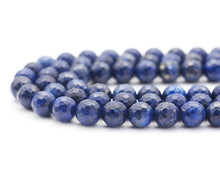 Load image into Gallery viewer, Natural Round Faceted Lapis Beads, 6mm/8mm/10mm, Sku#U1446