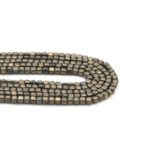 Load image into Gallery viewer, Genuine Pyrite Faceted Cube Beads, 2.5mm, Sku#U1552