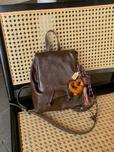 Load image into Gallery viewer, Vintage PU Leather Textured Shoulder Bag – Soft Crossbody Handbag for Women