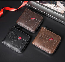 Load image into Gallery viewer, Men's Vintage Bi-Fold Wallet | PU Leather Slim Card Holder