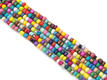Load image into Gallery viewer, Mixed Color Glaze Rondelle Smooth Beads, 4mm, Sku#U1465