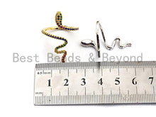 Load image into Gallery viewer, Colorful CZ  Snake Shape Ring, Sku#X42