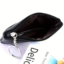 Load image into Gallery viewer, Mini Coin Wallet Purse with Keychain