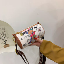 Load image into Gallery viewer, Women's White Bucket Bag - Minimalist PU Leather Crossbody Shoulder Bag | Sarah Express
