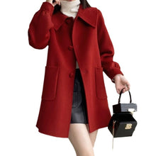 Load image into Gallery viewer, Womens Stylish Casual Doll-Neck Wool Coat