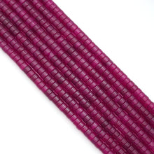 Load image into Gallery viewer, 6x10mm Red Jade Wheel Shape Smooth Beads, Sku#U2234
