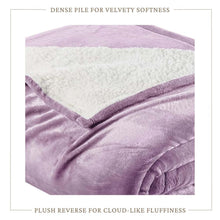Load image into Gallery viewer, Velvet Plush Sherpa Bed Blanket - Sherpa Fleece Collection