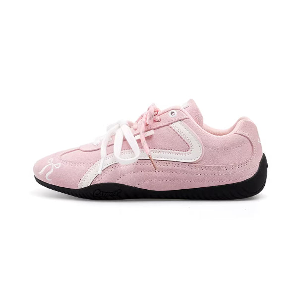 Retro Low-Heel Racing Sneakers - Casual Training Shoes for Women & Men