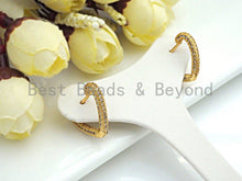 Load image into Gallery viewer, CZ Heart Shape Huggie Earrings, Sku#J283