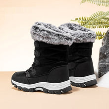Load image into Gallery viewer, Women's Faux Fur Winter Snow Boots - Warm Mid-Height Soft Sole Casual Boots