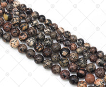 Load image into Gallery viewer, Genuine Red Snowflake Round Smooth Beads, Sku#U1188