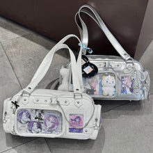 Load image into Gallery viewer, Women's PU Leather Crossbody Bag with Chain Strap &amp; Card Holder – Streetwear Mini Shoulder Bag