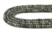 Load image into Gallery viewer, Natural Faceted Rondelle Labradorite Beads, Sku#HY13