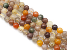 Load image into Gallery viewer, Genuine Colorful Rutilated Quartz Round Smooth Beads, Sku#U1389
