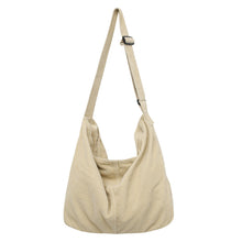 Load image into Gallery viewer, Corduroy Crossbody Bag – Spacious Retro Shoulder Bag for Women | Casual Minimalist Style