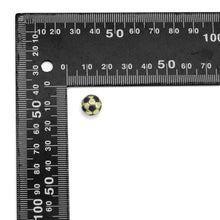 Load image into Gallery viewer, Gold Silver Soccer Ball Spacer Beads, Sku#LX819