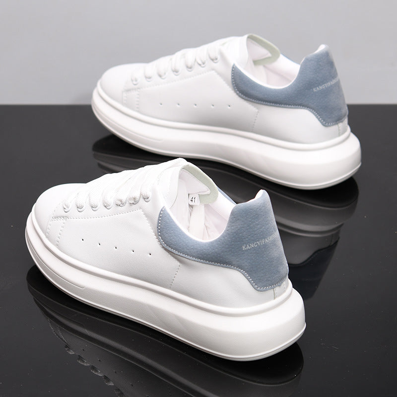 Korean Style Minimalist Sneakers for Men & Women – Microfiber Low-Cut Casual Shoes